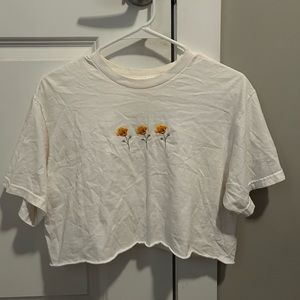 J. Galt - Brandy Melville White Cropped Tank top, One size